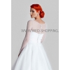Bruidsbolero strech tule knoopsluiting op de rug E1605