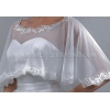 Tule cape met kant voor Bruid
