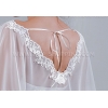 Tule cape met kant voor Bruid E1514