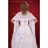 Achterkant van de omslagdoek van chiffon voor bruids