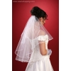 Jabot bruidssluier - 70 cm lang W1016