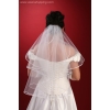 Jabot bruidssluier - 70 cm lang W1016