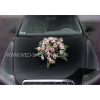 Bruiloft auto boeket Rozen en Orchideeën - Roze DEK9001