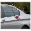 Bruiloft Auto Versiering Set Maia Wit Lila Ivoor