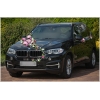 Bruiloft Bloemen Roze Wit Trouw Auto Decoratie