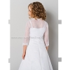 Bloemenmeisje bolero jasje lange mouwen organza kant P052B