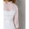 Bloemenmeisje bolero jasje lange mouwen organza kant P052B