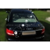 Trouwauto roze en witte gerbera versiering  DEK1065