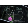 Auto versiering mauve rozen DEK1042