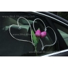 Paarse Tulpen Trouwauto Versiering DEK1043