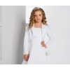 Fleece bolero voor meisje Wit / Ivoor