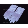 Wit handschoenen met vingers voor meisjes