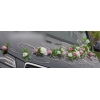 Ivoor roze rozen Trouwauto decoratie