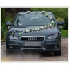 Ivoor roze rozen Trouwauto decoratie