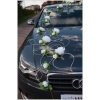 Ivoor Rozen Trouwauto Decoratie Set