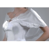 Tule bruids cape kanten rand bedekking E1502