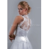 Hoge kraag kanten bolero mouwloos knoppen E1510