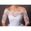 Off Shoulder bruids top van kant