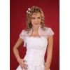 BruidsBolero van organza met korte Mouwen