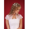 Bolero van organza met korte Mouwen E1177d