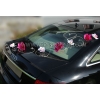 Trouwauto versiering kit - roze dahlias en witte orchideeën DEK1703