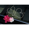 Trouwauto versiering kit - roze dahlias en witte orchideeën DEK1703