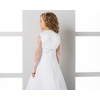 Satijnen bolero met lange mouwen van kant