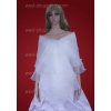 Bruidssjaal organza Wit Ivoor omslagdoek E1211