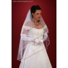 Jabot sluier - 110 cm lang W1018