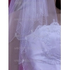 Sluier met Swarovski strass steentjes rand W1501