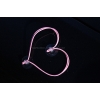 Roze hartjes voor trouwauto DEK50021