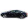 Roze hartjes voor trouwauto DEK50021