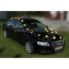 Geel rozen Versiering trouwauto DEK1702