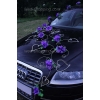 Auto versieren violet rozen en hart DEK1023