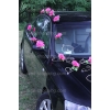 Auto versieren roze rozen en hart DEK1020