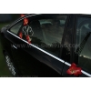 Witte harten trouwauto rode orchideeën versiering DEK1402