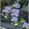 Versiering Kit voor Trouwauto Paars-Blauw en Ivoor