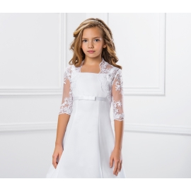 bolero voor meisje wit van kant