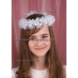 Diadeem met linten en tule