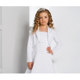 Fleece bolero voor meisje Wit / Ivoor