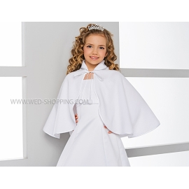 Fleece cape voor communie voor meisjes
