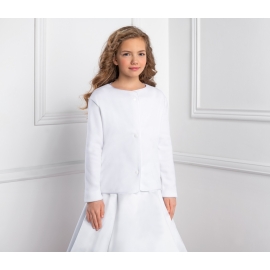 Fleece jas voor meisje Wit / Ivoor