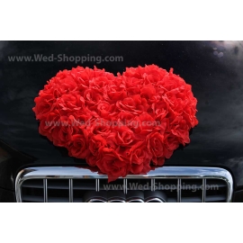 Groot hart met rozen