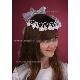 Communie Diadeem Wit
