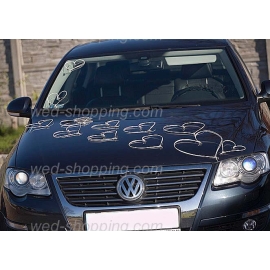 Decoratie voor trouwauto