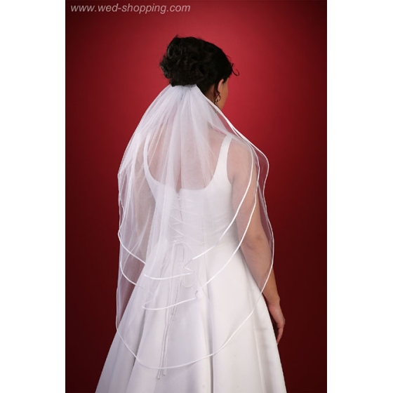 Drielaags sluier - 90 cm w1020