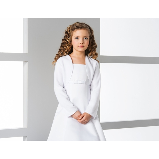 Bolero van fleece voor communie Wit / Ivoor