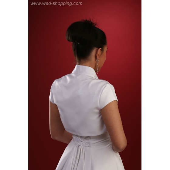 Bolero van Satijn met Korte Mouwen E1017d
