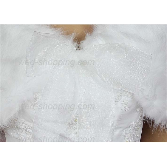 Organza stirk wit ivoor