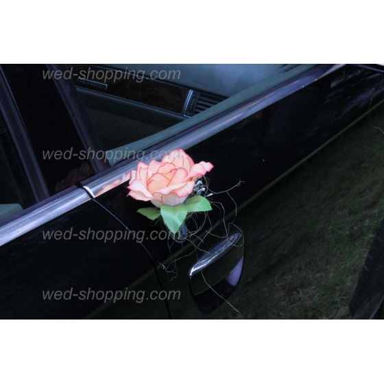 Auto versieren SALMON rozen en hart DEK1014